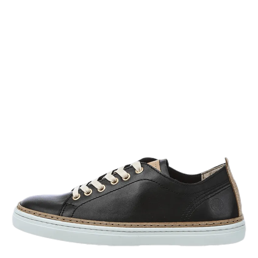 Silvermine Low Leather Black