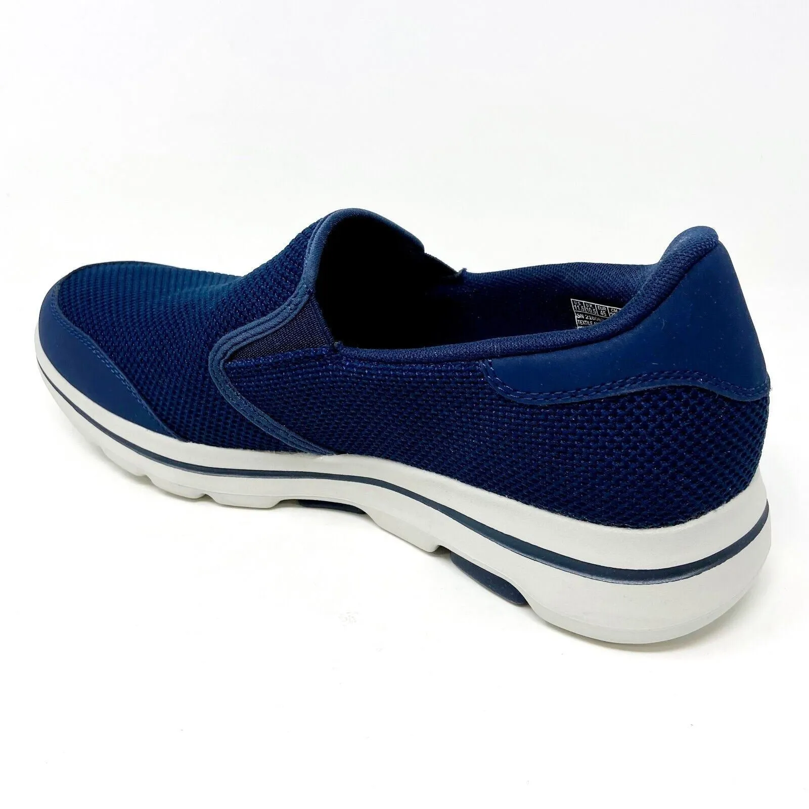 Skechers Go Walk 5 Beeline Navy Mens Size 11.5 Vegan Air Cooled Sneakers