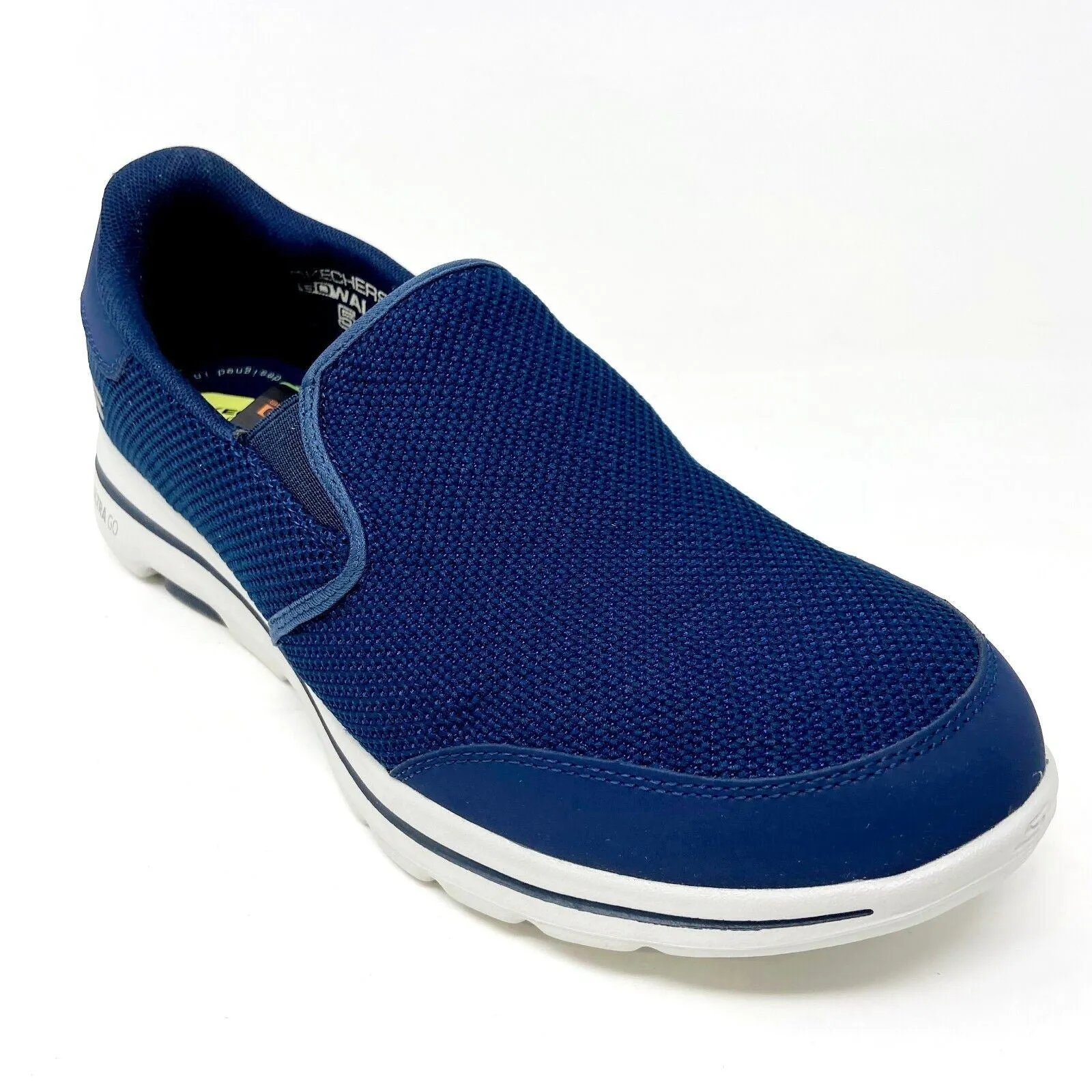 Skechers Go Walk 5 Beeline Navy Mens Size 11.5 Vegan Air Cooled Sneakers