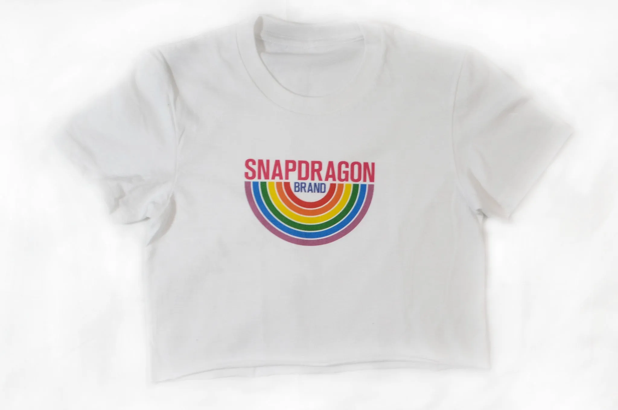 Snapdragon Brand Cropped Rainbow Logo T-Shirt