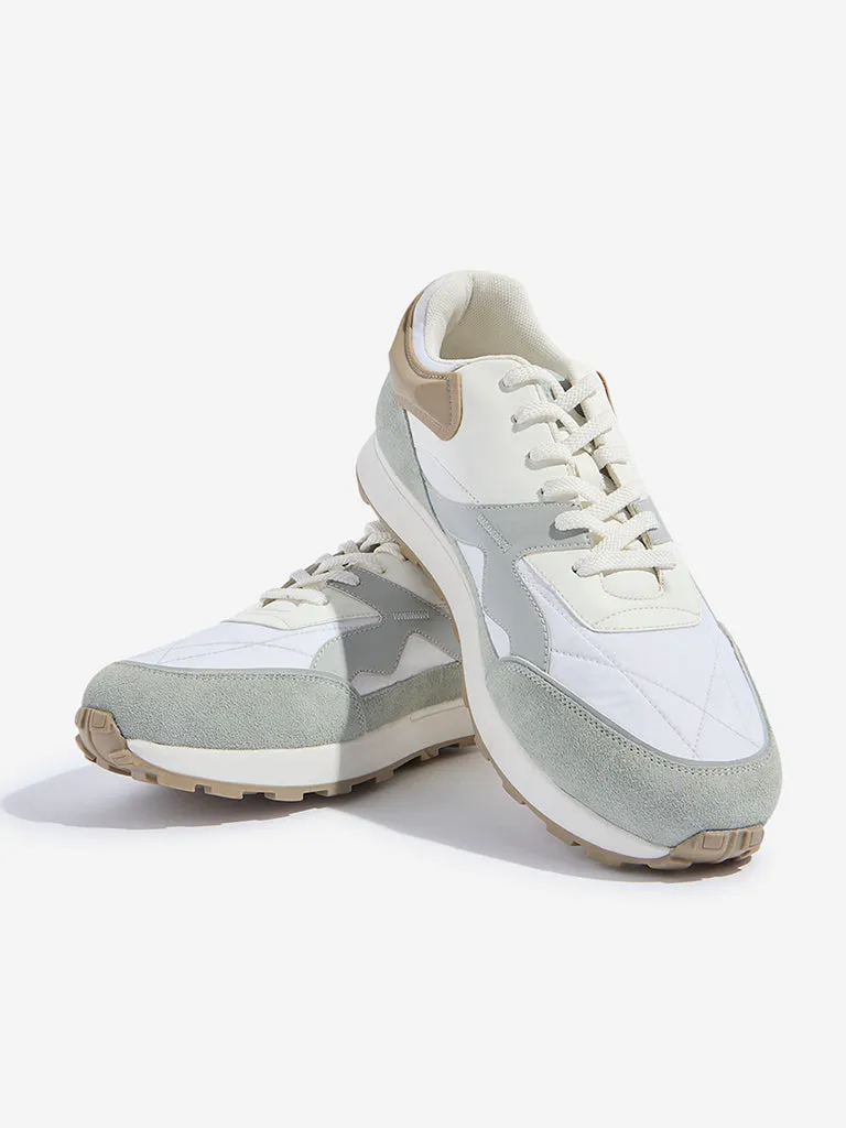 SOLEPLAY Grey Colour-Block Sneakers