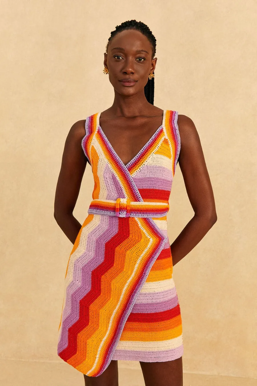 Striped Crochet Dress