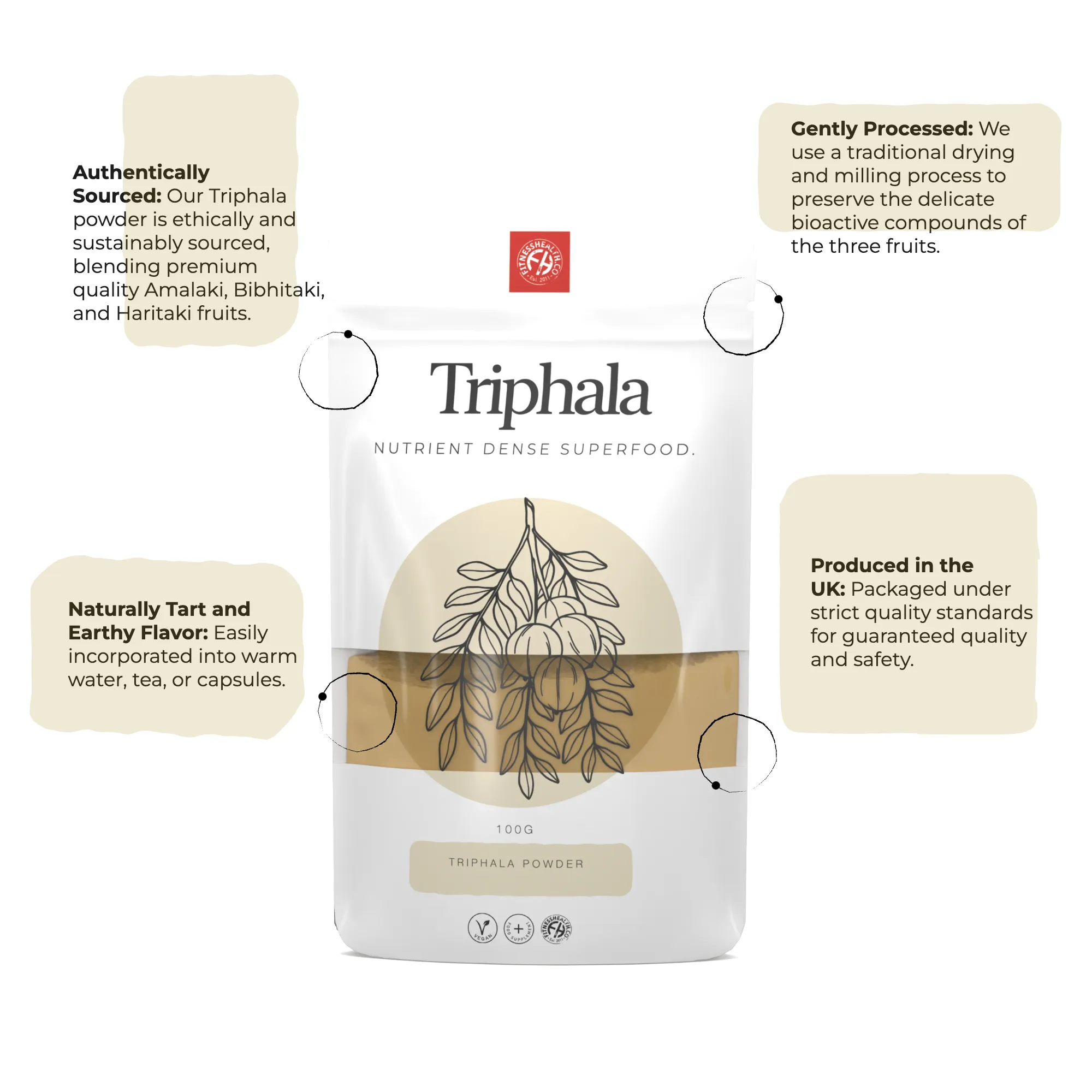 Triphala Powder (Amla Bibhitaki   Haritaki)