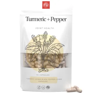 Turmeric Extract 500mg Capsules and Black Pepper 20mg