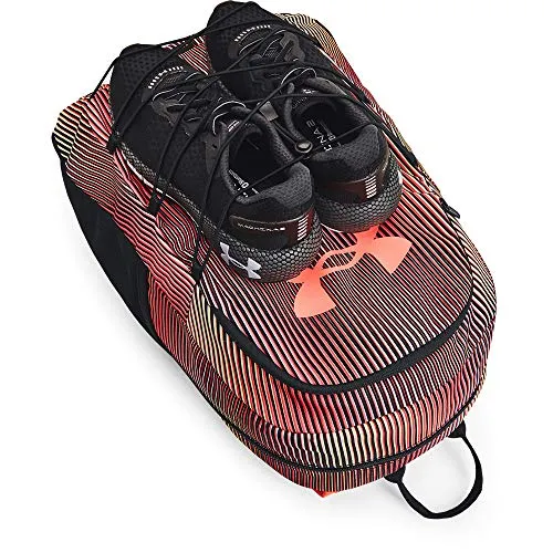 Under Armour Adult Hustle Sport Backpack , Black (004)/Brilliance , One Size Fits All
