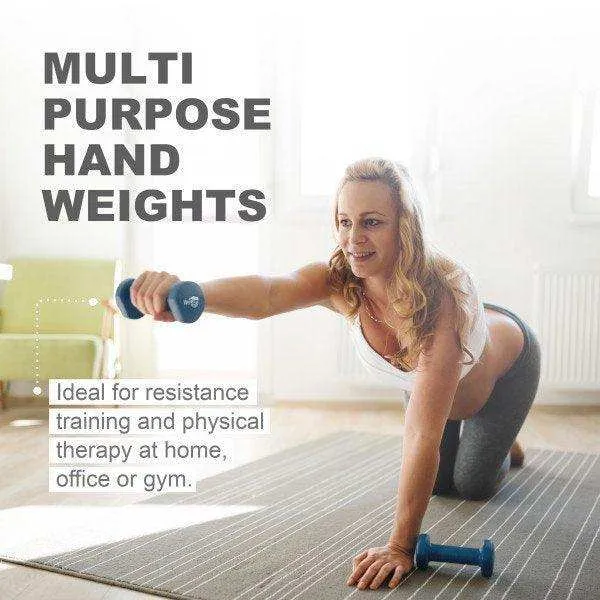 WeCare Fitness Hex Dumbbells Pair  - Blue
