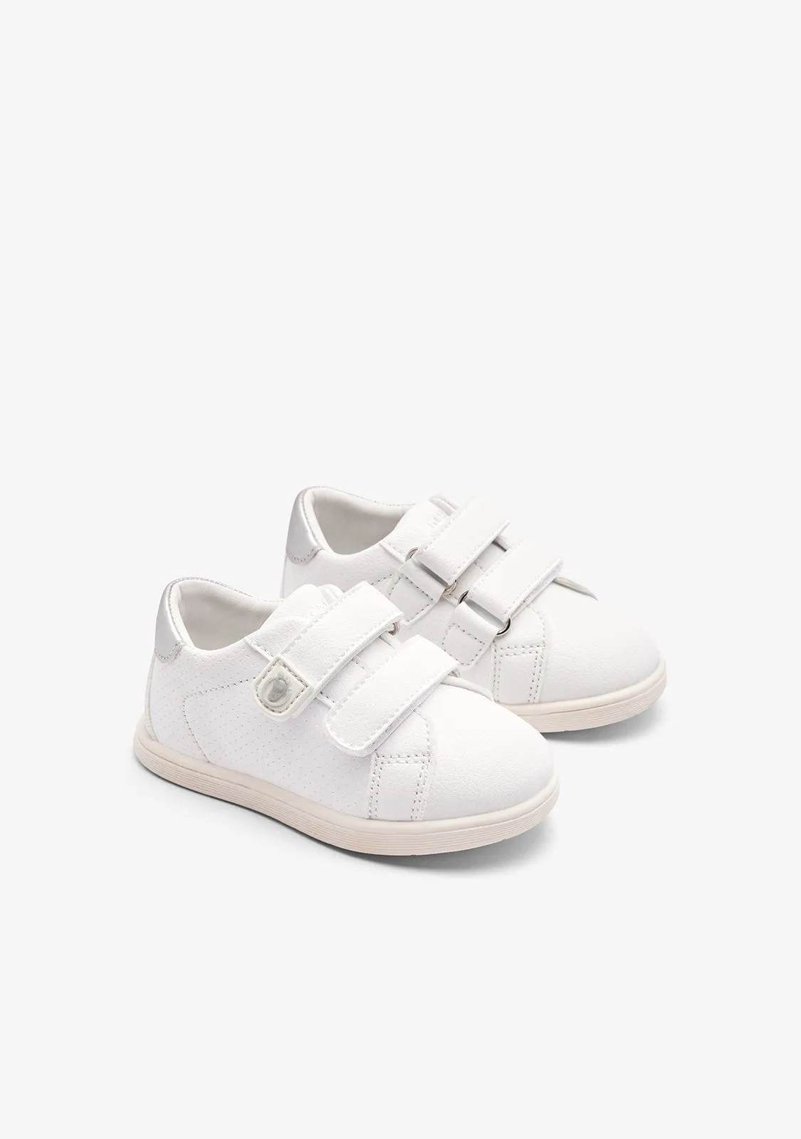 White Double Strap Respectful Sneakers