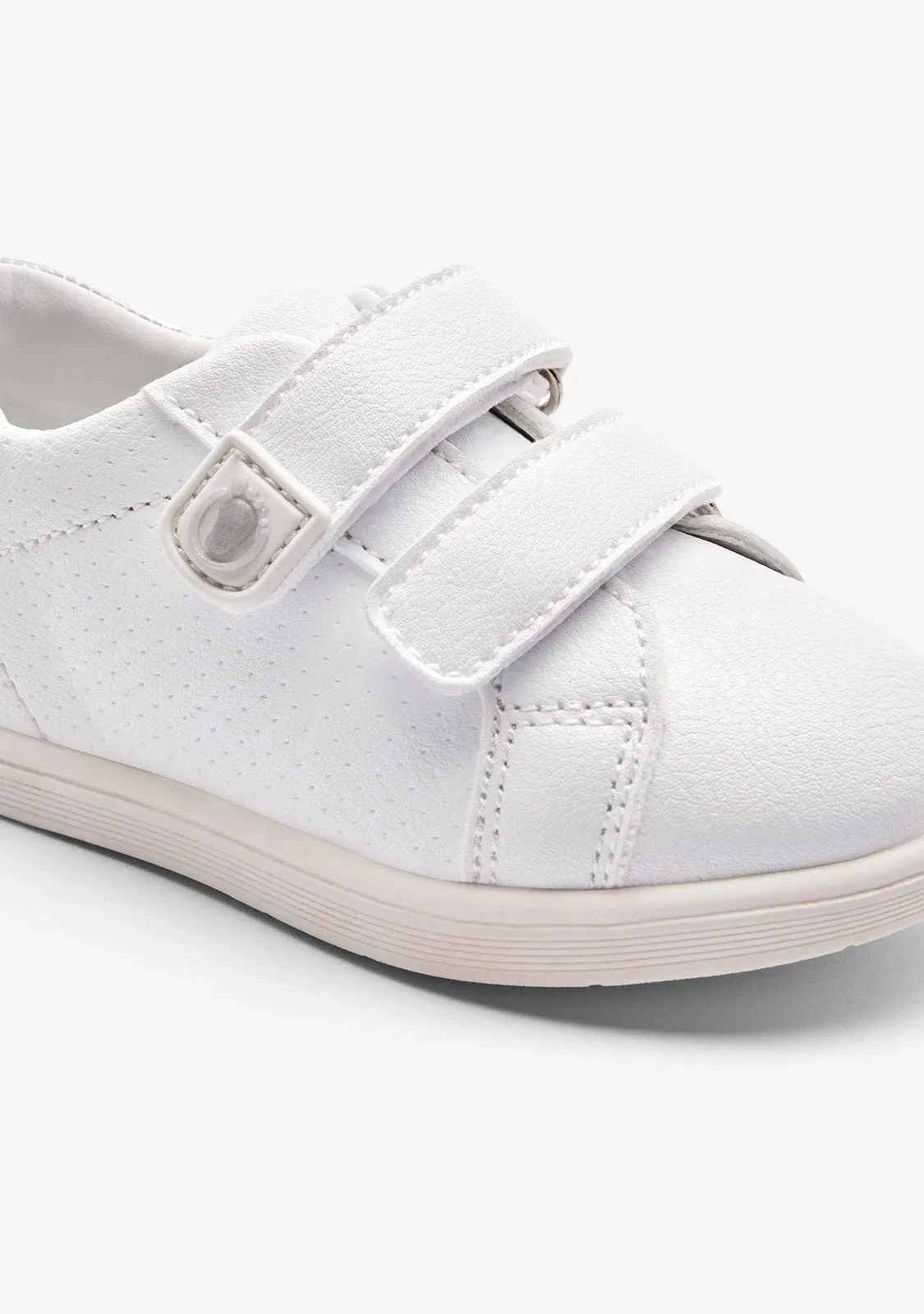 White Double Strap Respectful Sneakers