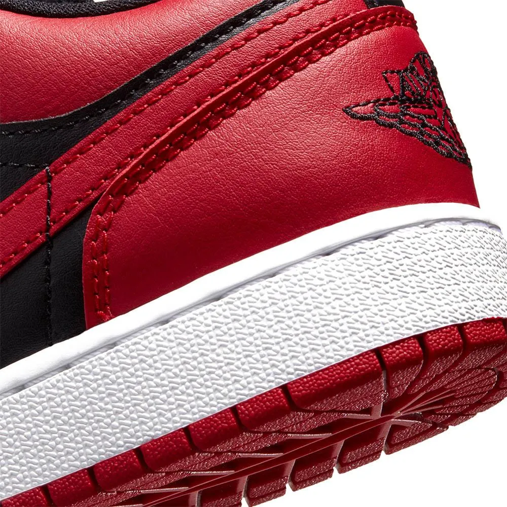 Women's / GS Air Jordan 1 Low "Reverse Breds" (Black/Gym Red/White)(553560-606)