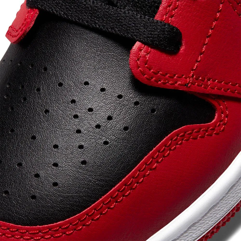 Women's / GS Air Jordan 1 Low "Reverse Breds" (Black/Gym Red/White)(553560-606)