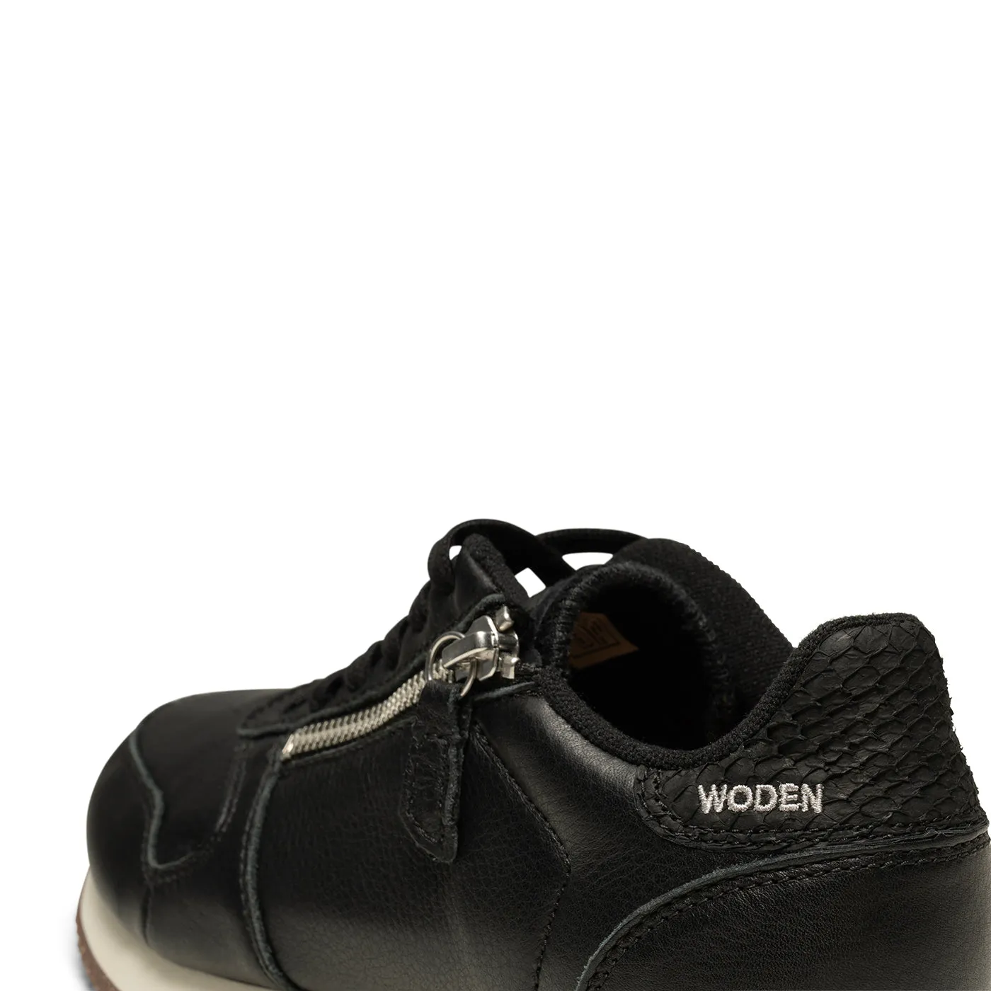 Ydun Leather Zipper - Black